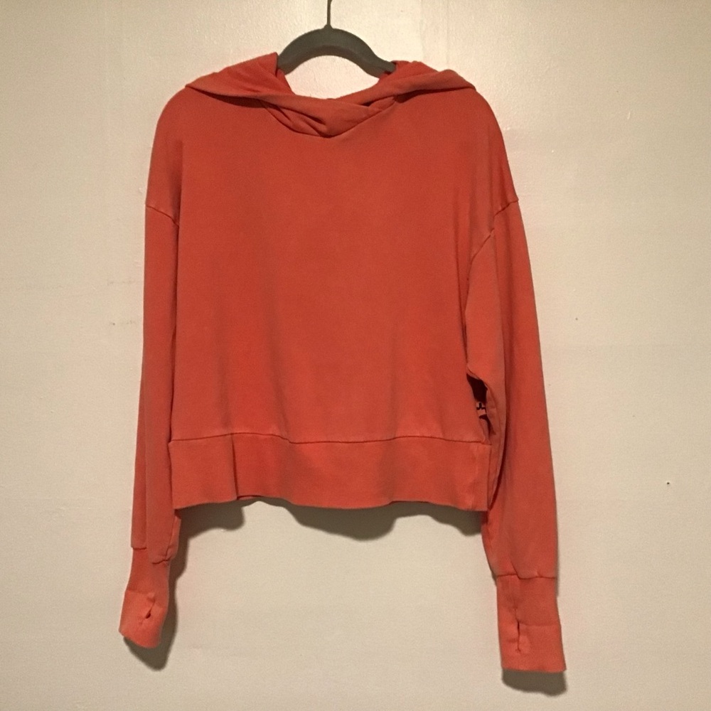 JoyLab Women's Dark Coral Cropped Hoodie